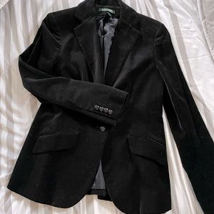 Ralph Lauren Black velvet Blazer- Worn once
